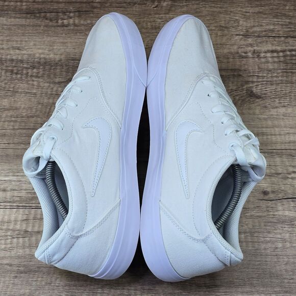 Nike SB Charge Canvas Men\'s Size 13 Triple White Sneakers (CD6279-100) main image 7